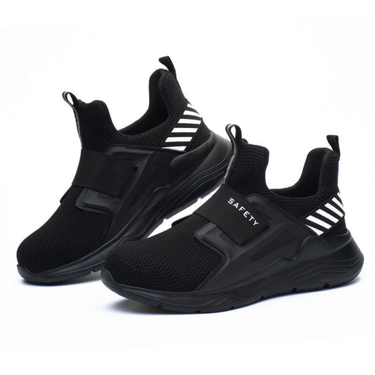 ๐ Summer Breathable Steel Toe Labor Shoes โ RY009 Black