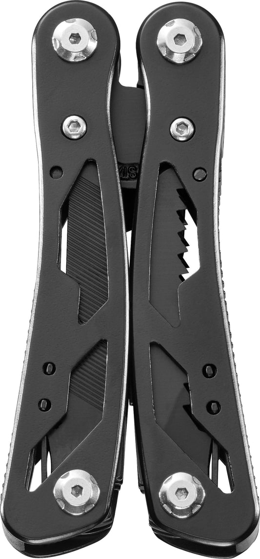 COAST CT225 Multi-Tool – 11-in-1 All-Black Stainless with Spring-Loaded Pliers (30847)