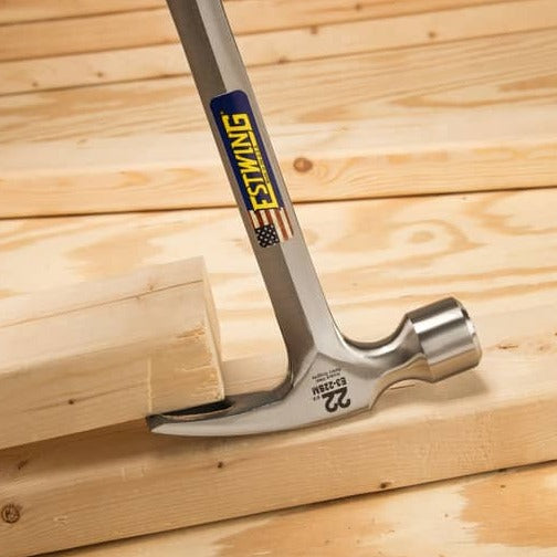 Estwing Framing Hammer – Milled Face, Long Handle, Shock Grip® for Rigging + Scenic Work (20oz / 22oz)