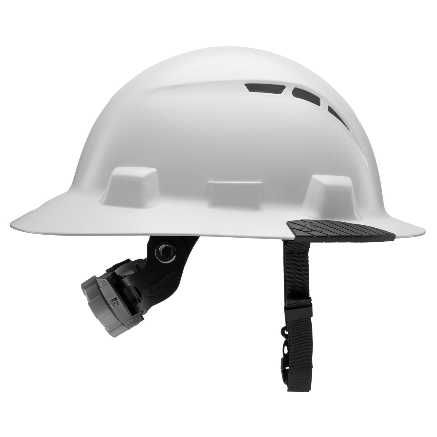 iDAX Vented Hard Hat – High-Density Shell with Brim Grip & 4-Point Suspension