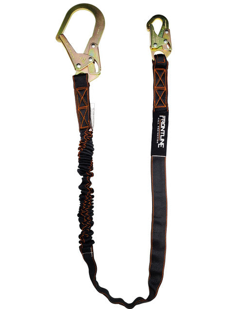 Frontline LIS61R Combat 6' Single Leg Rebar Hook Lanyard with Internal Shock Absorber