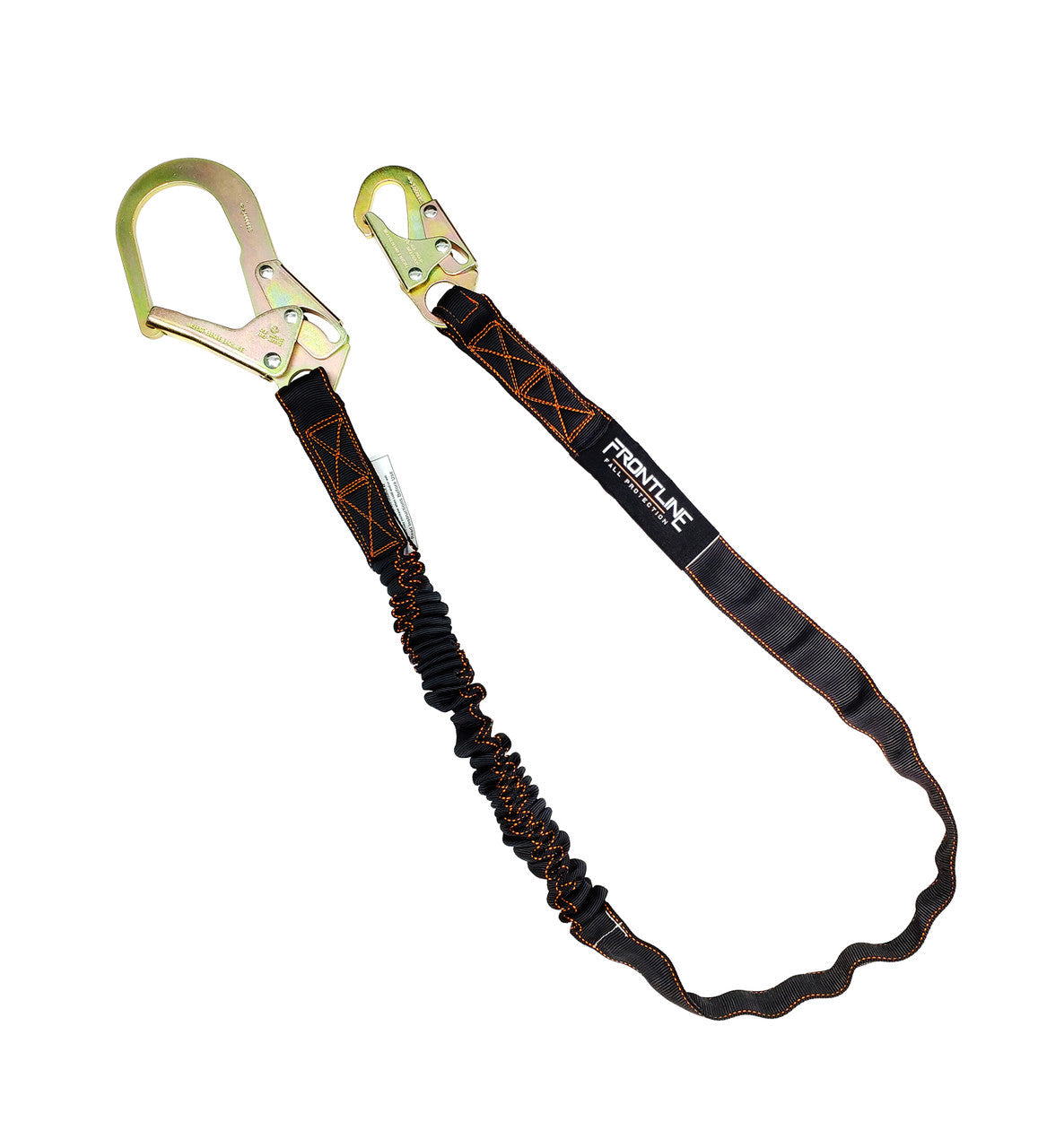 Frontline LIS61R Combat 6' Single Leg Rebar Hook Lanyard with Internal Shock Absorber