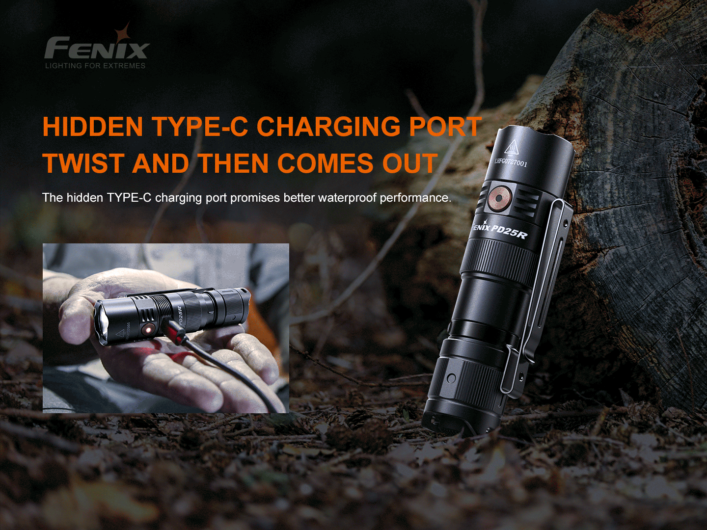 Fenix PD25R EDC Flashlight – 800 Lumen USB-C Rechargeable Compact Light