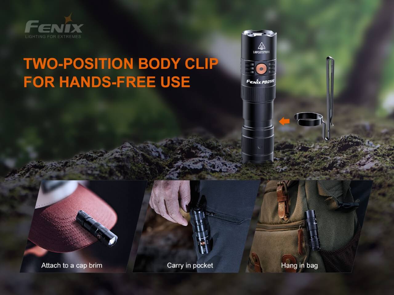 Fenix PD25R EDC Flashlight – 800 Lumen USB-C Rechargeable Compact Light