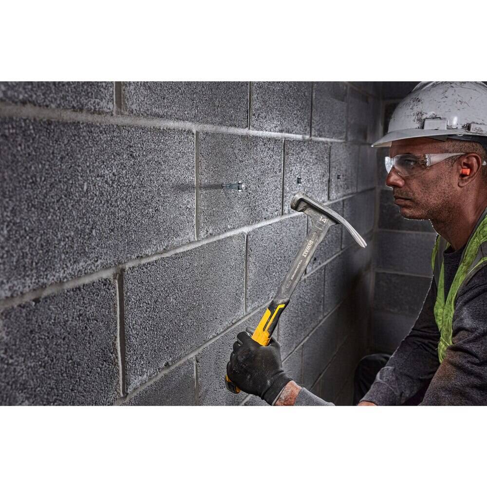 DEWALT TOUGHSERIES™ 14 oz. Mig Weld Hammer – Milled Face, Anti-Slip Grip, Magnetic Nail Starter (DWHT51138X)