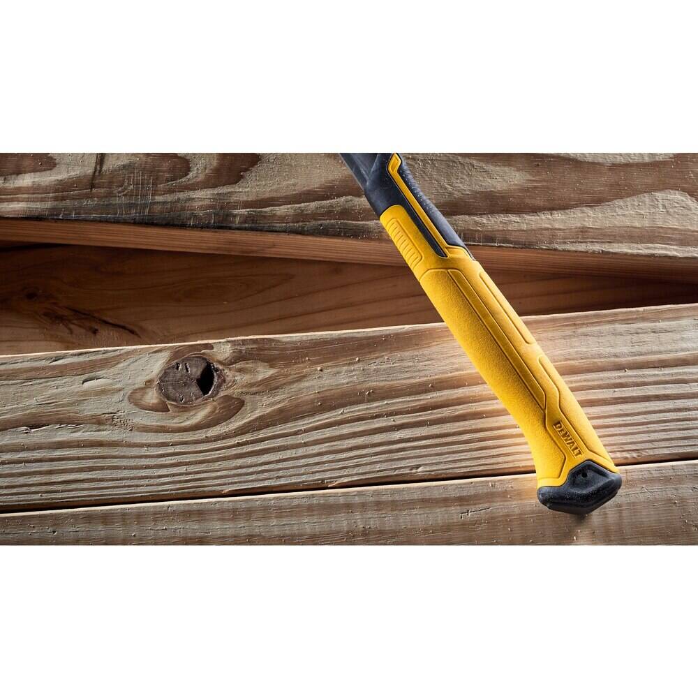 DEWALT TOUGHSERIES™ 14 oz. Mig Weld Hammer – Milled Face, Anti-Slip Grip, Magnetic Nail Starter (DWHT51138X)