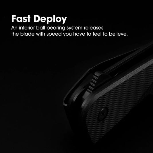 TRUE Ball Bearing Flipper Knife โ 3" Drop Point | One-Hand Open, Pocket Clip