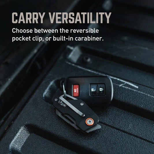 TRUE BERM Keychain Knife โ TRU-FMK-1009 | Titanium-Coated Flipper EDC