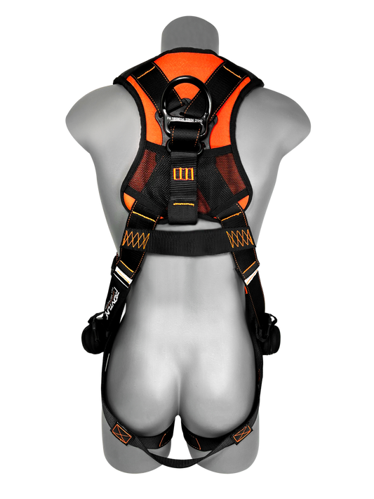 Frontline Combat Lite Full Body Harness – Aluminum Hardware + Trauma Straps for Rigging Safety (Size S, 110VTB)