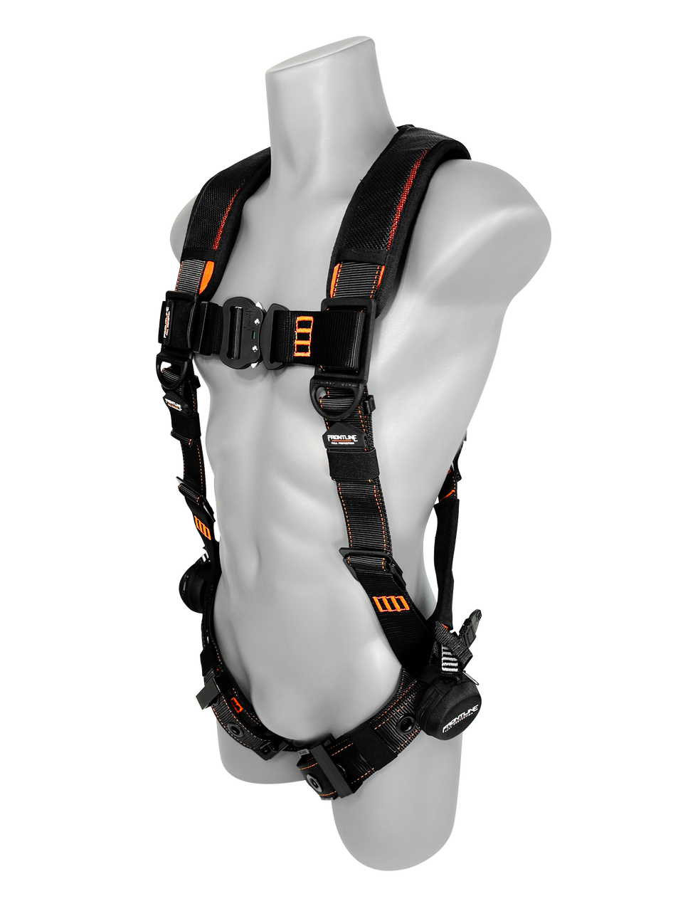 Frontline 110VTB Vest Style Full-Body Harness – M/L, Aluminum Hardware & Trauma Straps