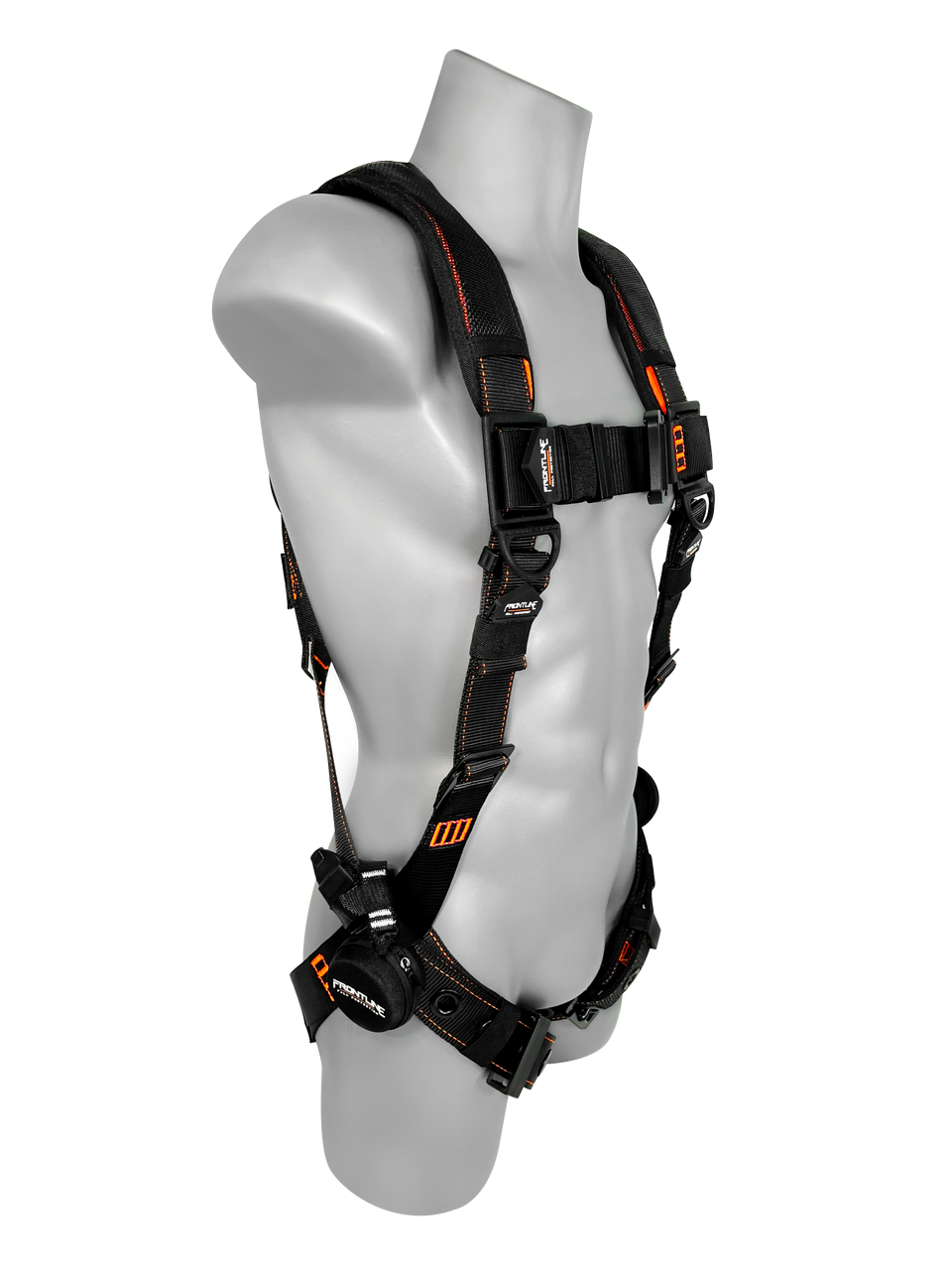 Frontline 110VTB Vest Style Full-Body Harness – M/L, Aluminum Hardware & Trauma Straps