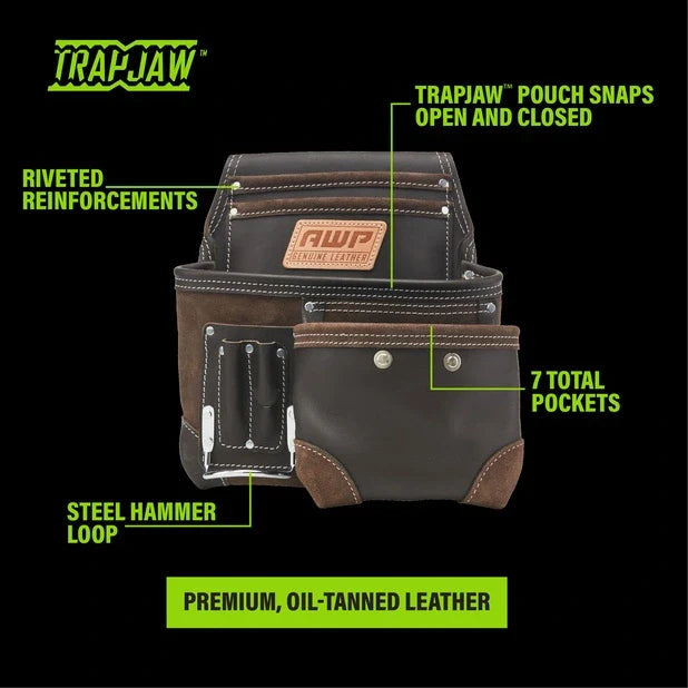 AWP 1L-995-2 TrapJaw Oil-Tanned Leather Tool Pouch