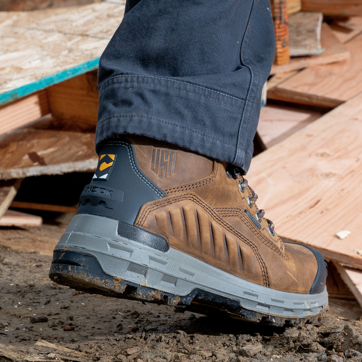 🛒 Chinook Wildwood 6” Waterproof Composite Toe Work Boot – Brown (#5700-201)