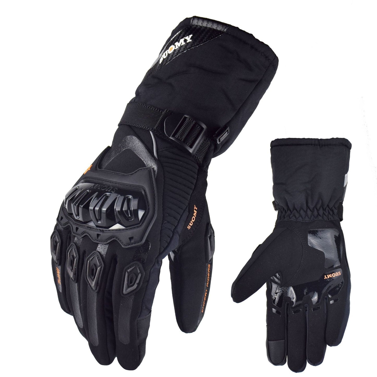 Motorcycle Waterproof Winter Riding Gloves – Windproof, Touch-Screen, Carbon Fiber Reinforced, Anti-Fall Long Gauntlet Gloves