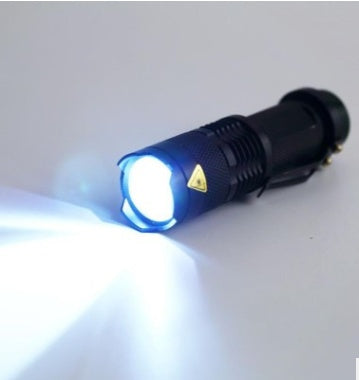 Telescopic Zoom LED Flashlight – 180 Lumens | Waterproof & USB Rechargeable