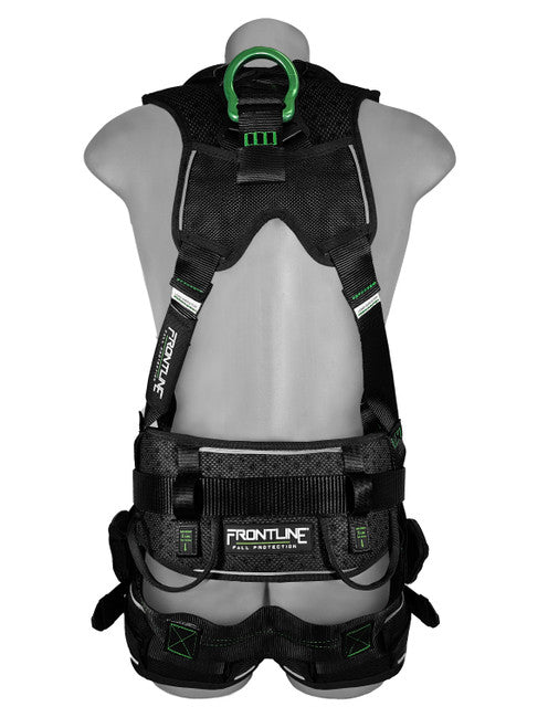Frontline 250CTB Elite Construction Full Body Harness with Aluminum Hardware and Trauma Straps – M/L