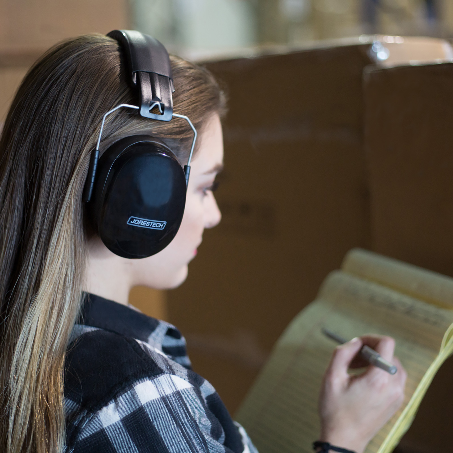 27dB NRR Noise Cancelling Hearing Protection Earmuffs – Adjustable, ANSI Certified