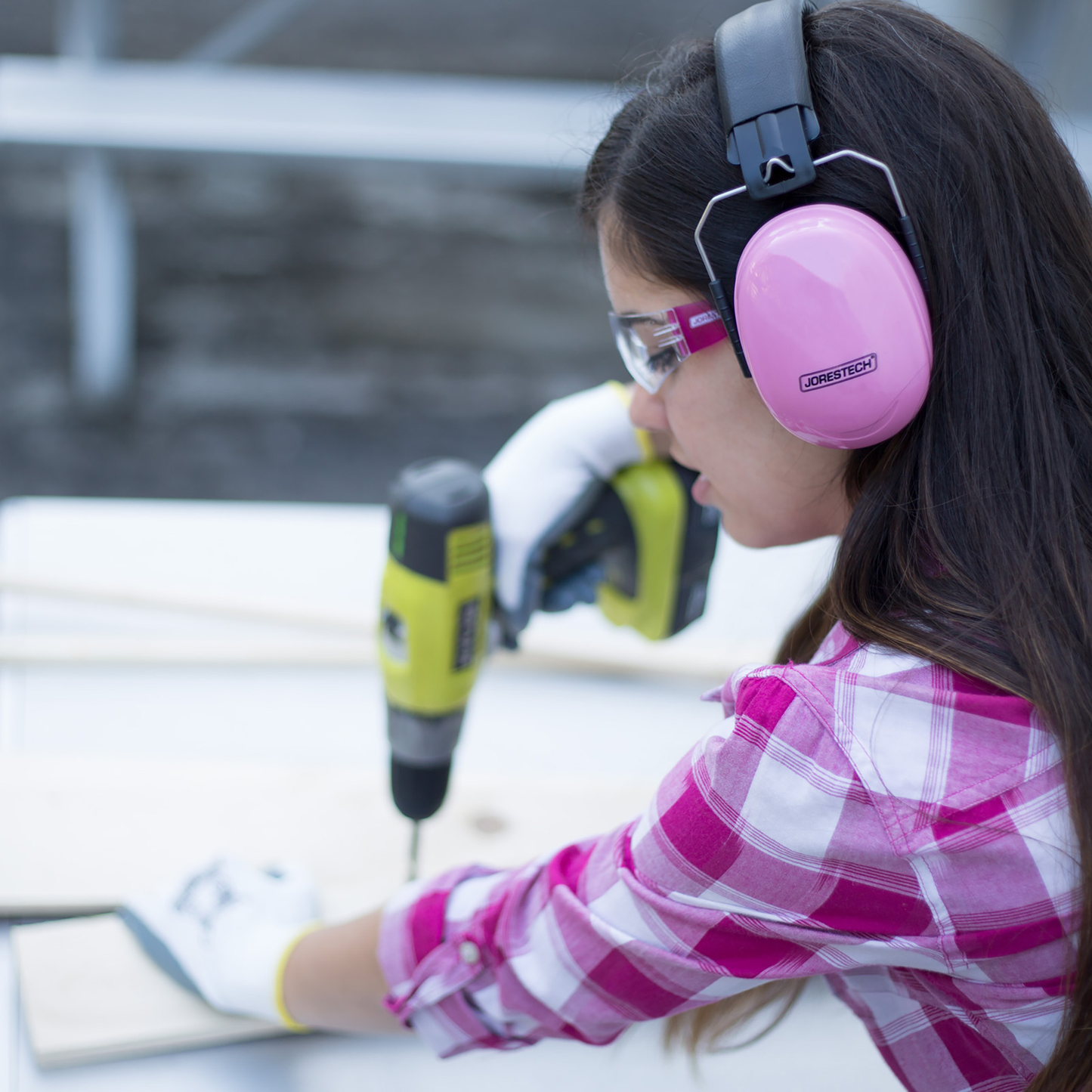 27dB NRR Noise Cancelling Hearing Protection Earmuffs – Adjustable, ANSI Certified