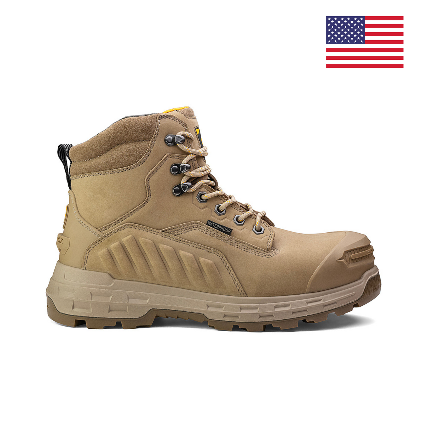 🛒 Wildwood 6” Waterproof Composite Toe Boot – Stone (Made in USA, #5700-206)