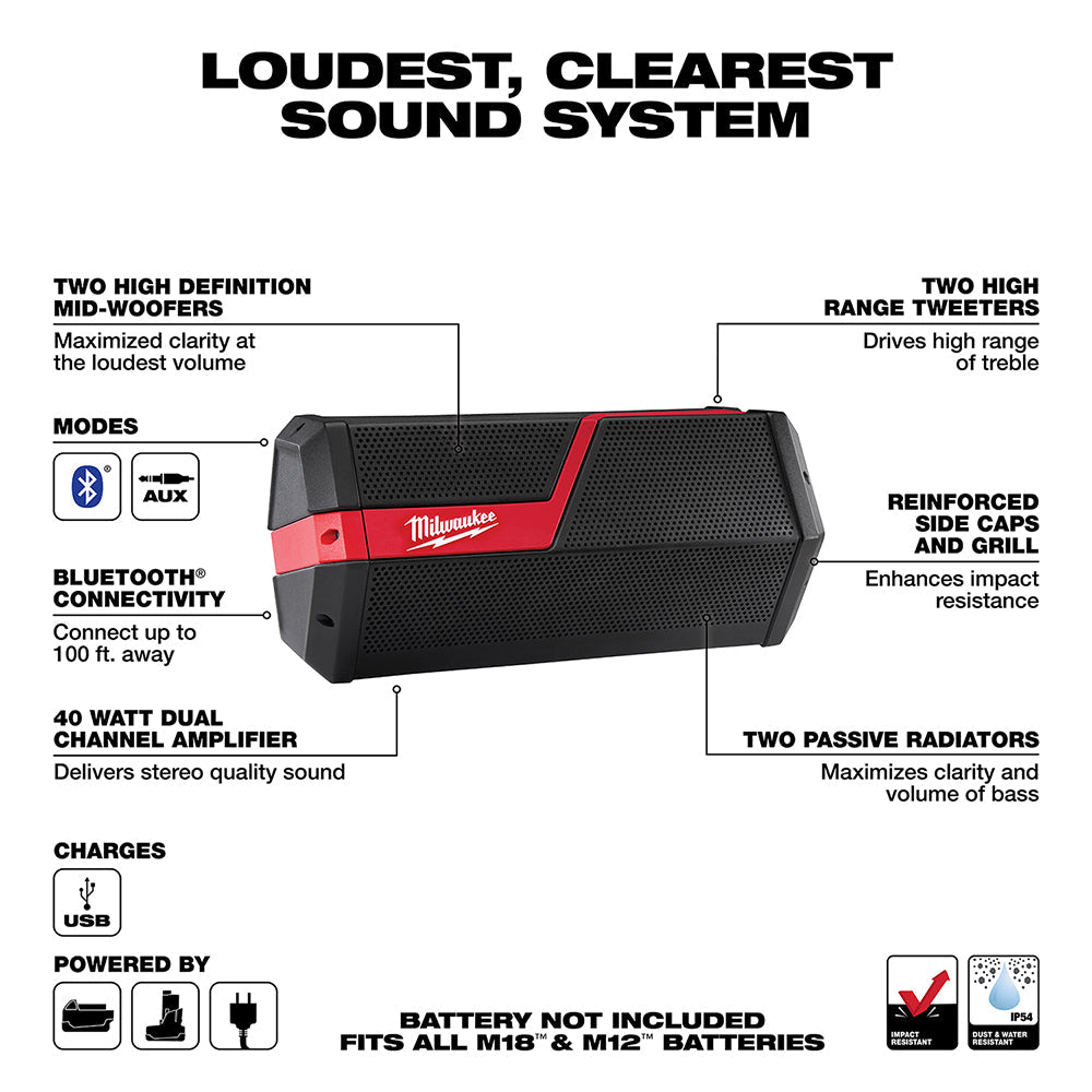 ChatGPT said:  🛒 Milwaukee M18™/M12™ Wireless Jobsite Speaker – 2891-20