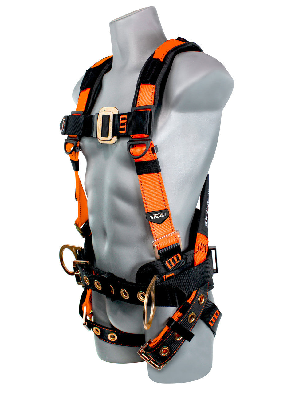 Frontline 50CTB Combat Construction Style Full Body Harness with Tongue Buckle Belt &amp; Legs – M/L