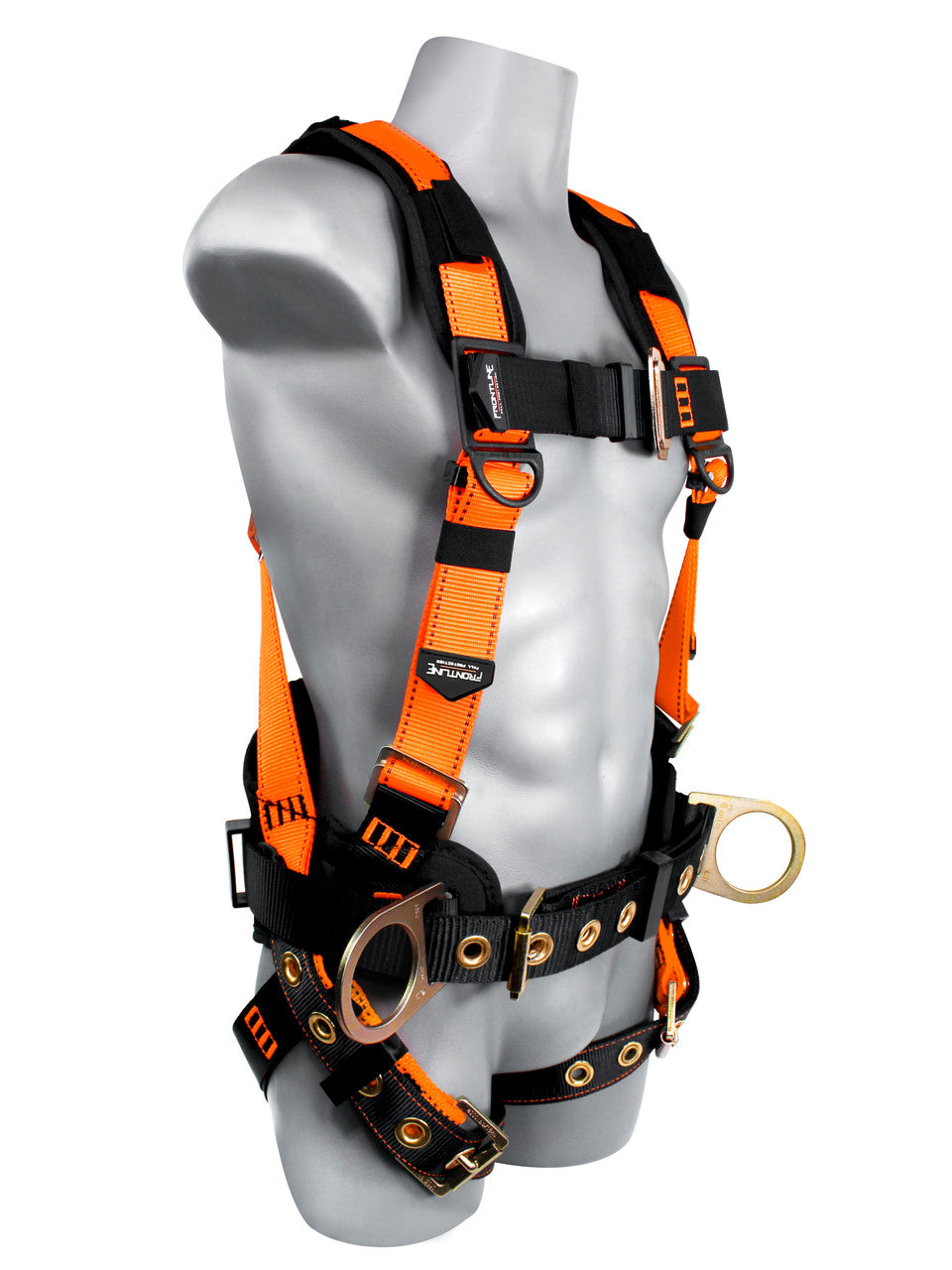 Frontline 50CTB Combat Construction Style Full Body Harness with Tongue Buckle Belt &amp; Legs – M/L