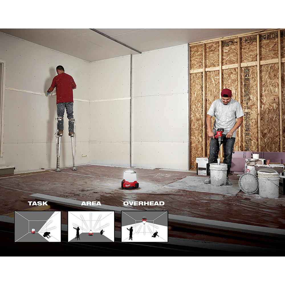 Milwaukee 2145-20 M18™ RADIUS™ LED Compact Site Light – 4,400 lm, Task/Area/Overhead