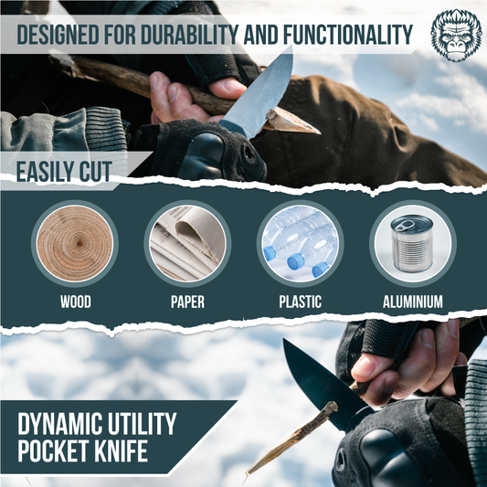 🛒 D2 Steel Folding Pocket Knife – 6.45" EDC with G10 Handle & Carry Kit