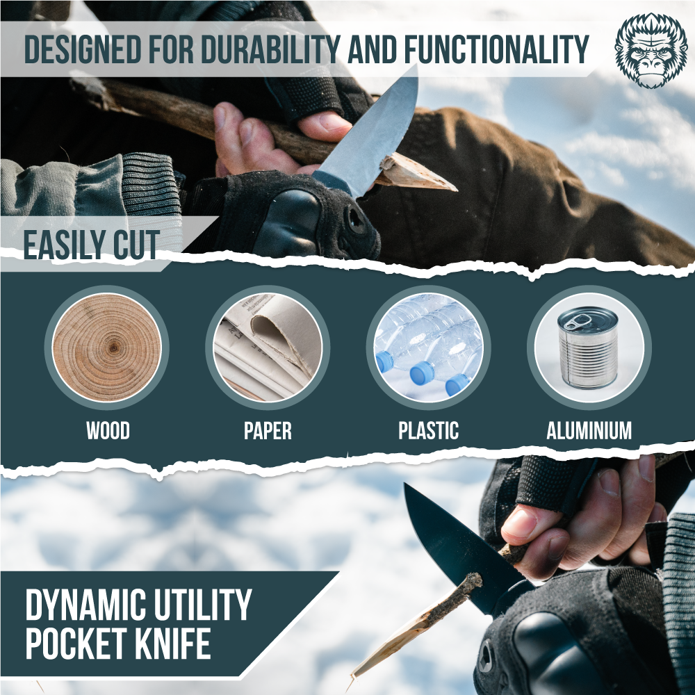 🛒 Peasant Folding Pocket Knife Giftset – D2 Steel, Red & Grey G10 Handle