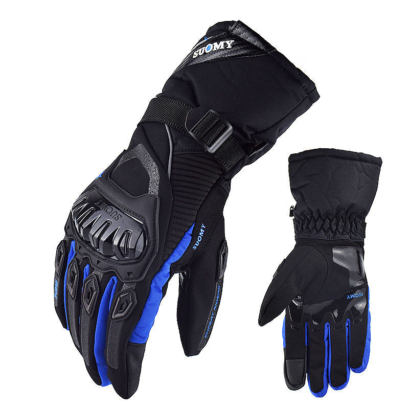Motorcycle Waterproof Winter Riding Gloves – Windproof, Touch-Screen, Carbon Fiber Reinforced, Anti-Fall Long Gauntlet Gloves