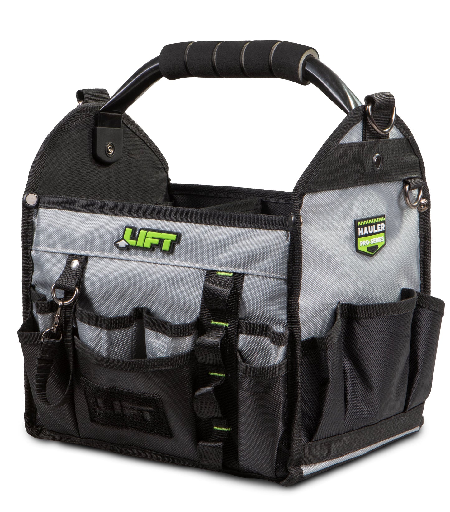 Open Top Tool Bag with Reinforced Base, 17 Pockets &amp; DAX Bottle Opener