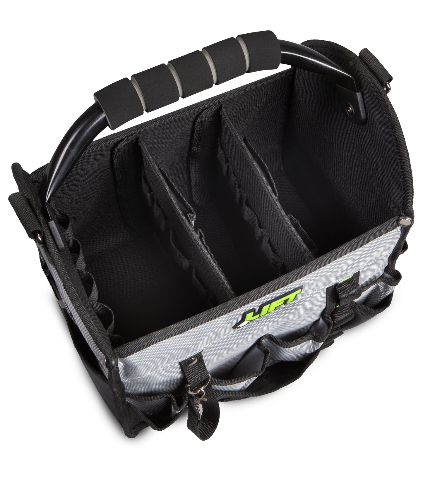 Open Top Tool Bag with Reinforced Base, 17 Pockets &amp; DAX Bottle Opener