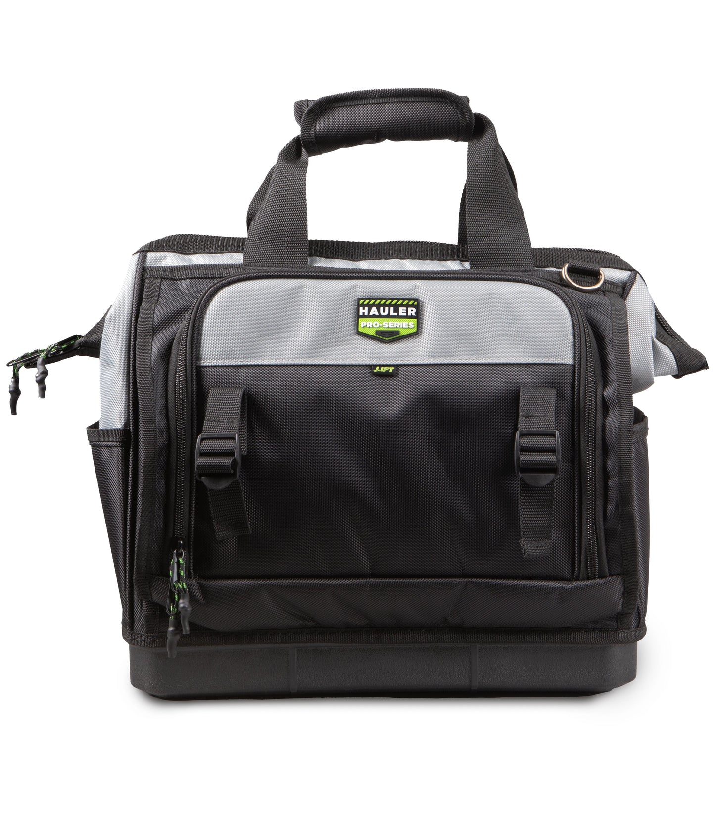 Technician Tool Bag with Waterproof Base, Easy-Access Storage & Bottle Opener