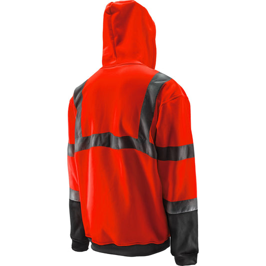 Hi-Viz Orange Pro Hoodie – ANSI Class 2 Safety Fleece