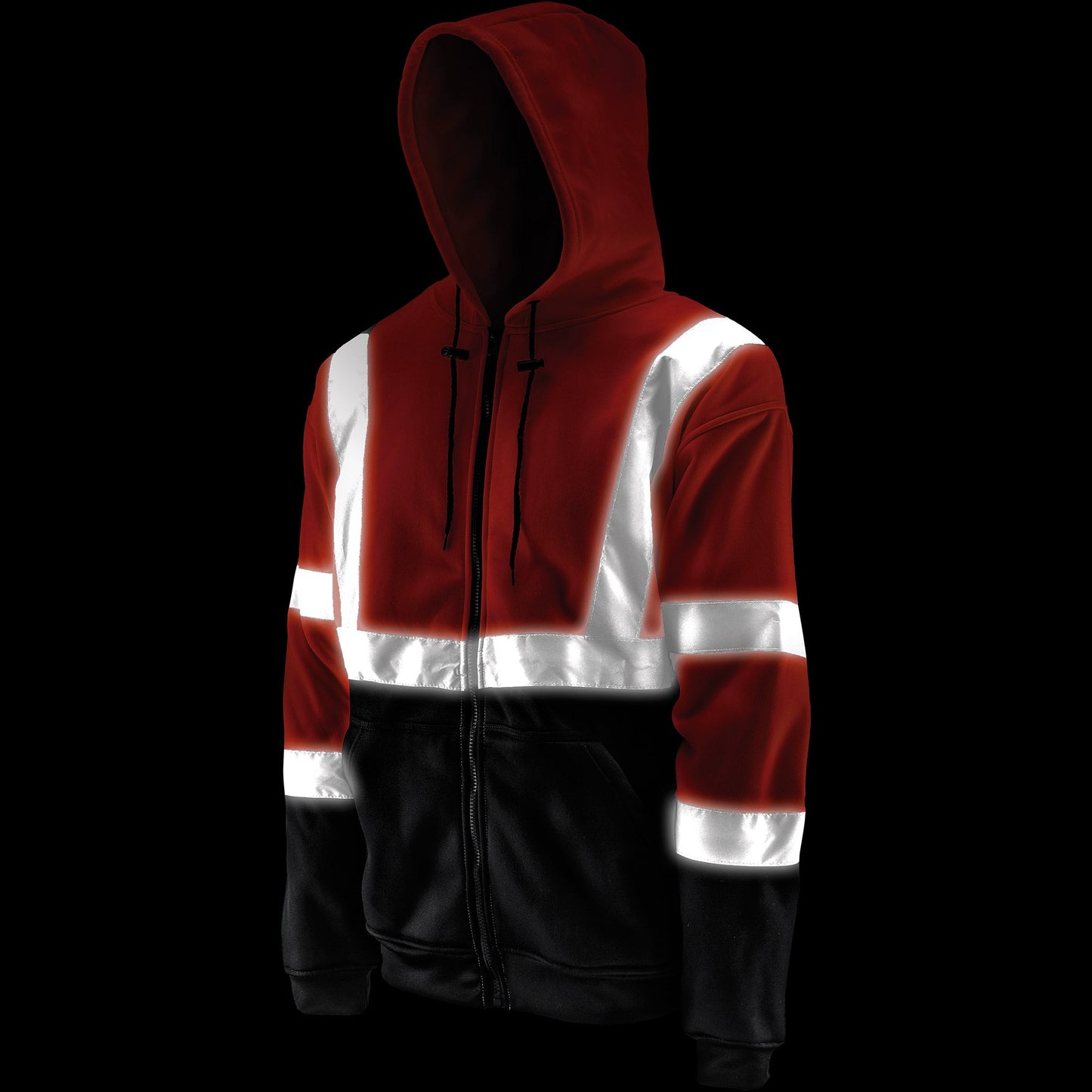 Hi-Viz Orange Pro Hoodie – ANSI Class 2 Safety Fleece