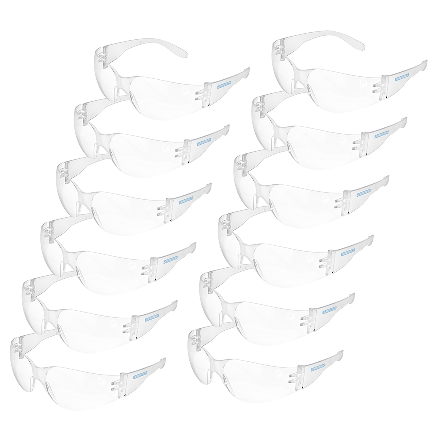 High-Impact Safety Glasses – 12 Pack, Anti-Fog, ANSI Z87+ Certified