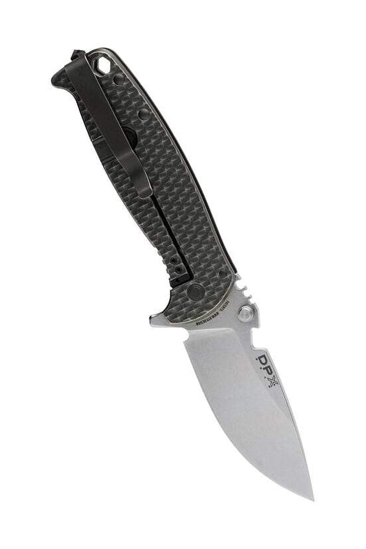 🛒 DPx Gear HEST/F Leggaro – M390 Steel, Full Titanium Flipper, Platinum Grey