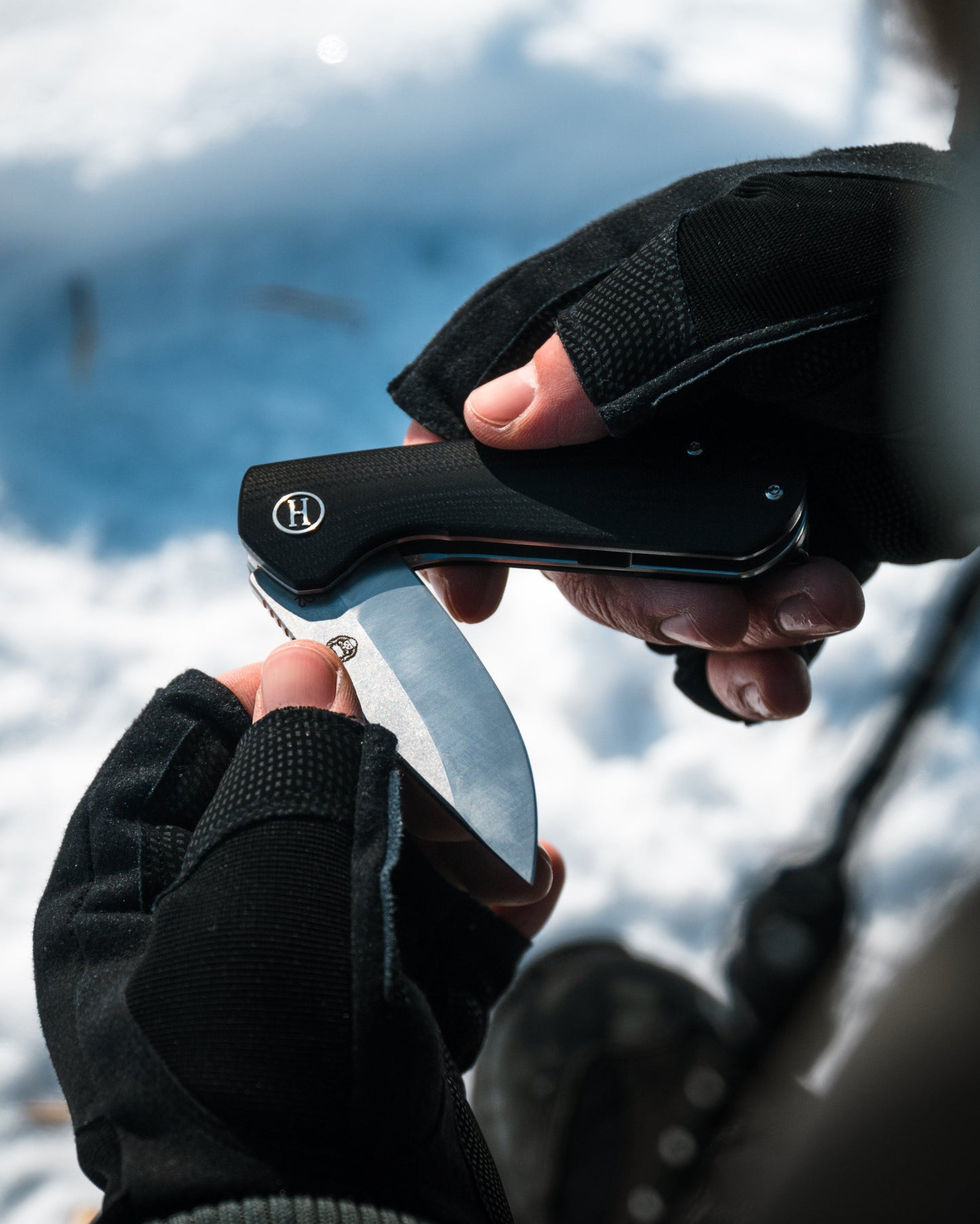 🛒 Peasant Folding Pocket Knife Giftset – D2 Steel, Red & Grey G10 Handle