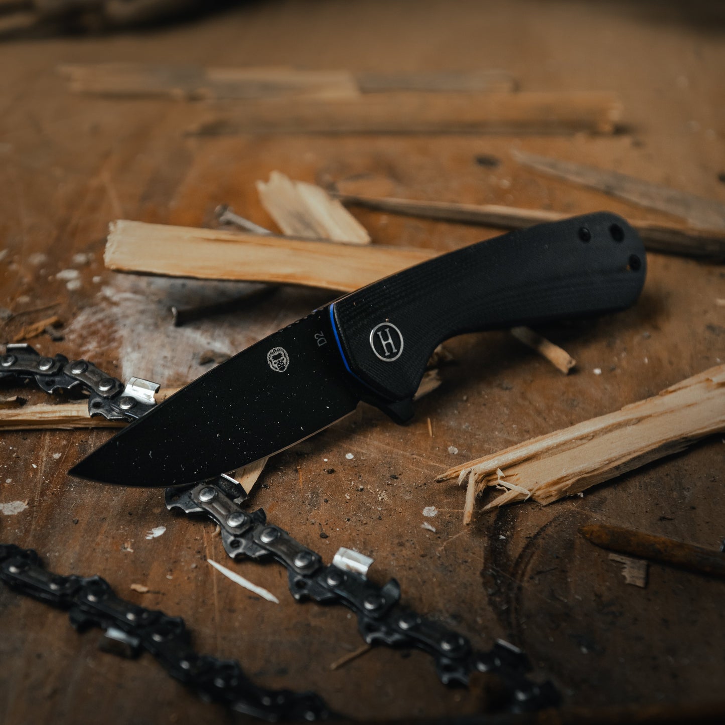 🛒 D2 Steel Folding Pocket Knife – 6.45" EDC with G10 Handle & Carry Kit