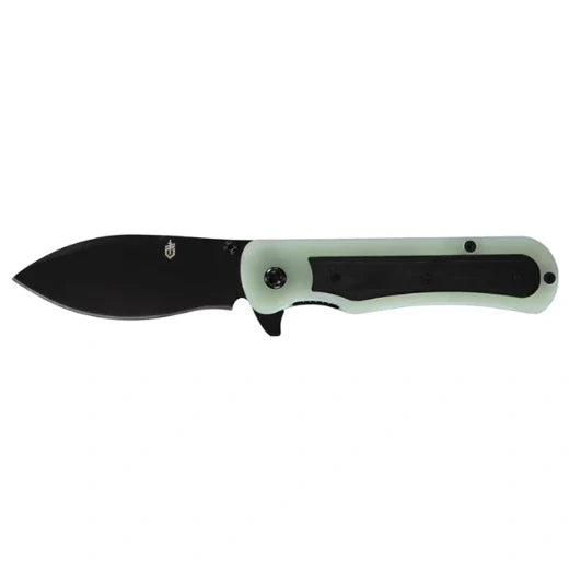 Gerber Confidant Folding Knife – Jade G10 + Bamboo Handle, Drop Point EDC Blade for Crew &amp; Outdoor Use (1066479)