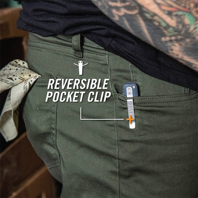 Gerber Pledge Folding Knife – Slim Reverse Tanto EDC Blade for Crew Use (Lichen Green)
