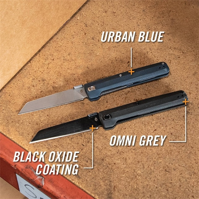 Gerber Pledge Folding Knife – Slim Reverse Tanto EDC Blade for Crew Use (Lichen Green)