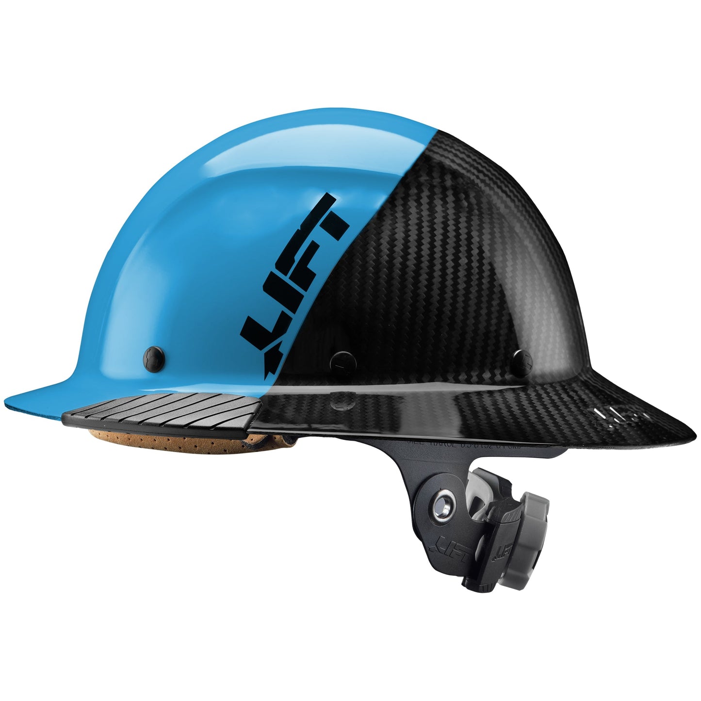 DAX Fifty 50 Carbon Fiber Full Brim Hardhat – ANSI Z89.1, Heat Rated, LUX Suspension