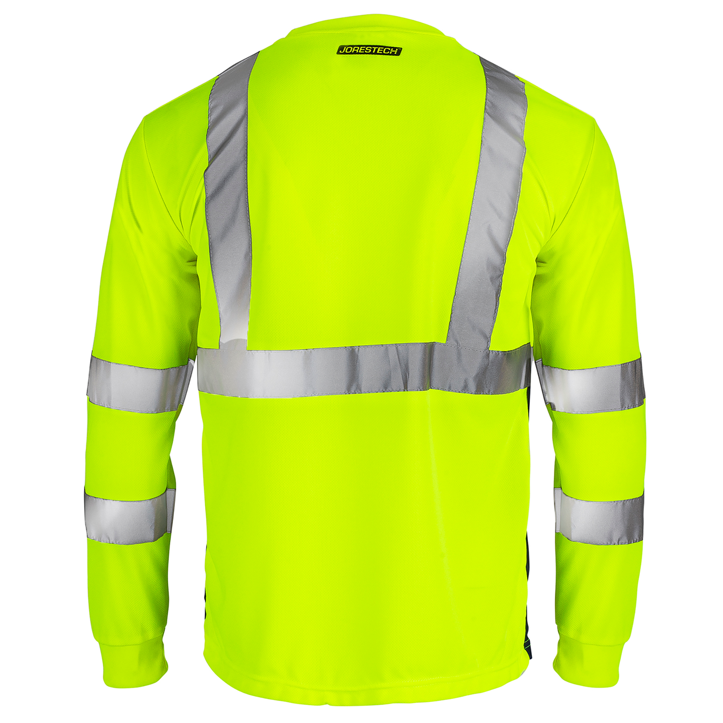 Hi-Vis Long Sleeve Work Shirt — ANSI/ISEA 107-2020 Class 3, Dirt-Concealing Panels