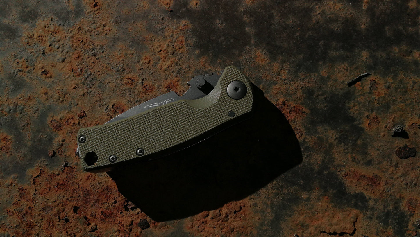 🛒 DPx Gear HEST/F Urban G10 – CPM 154 Steel, Ghost Grey PVD, Olive Drab G10