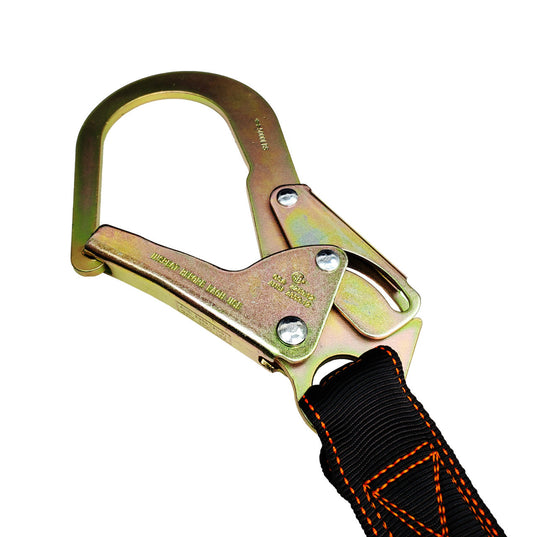 Frontline LIS61R Combat 6' Single Leg Rebar Hook Lanyard with Internal Shock Absorber