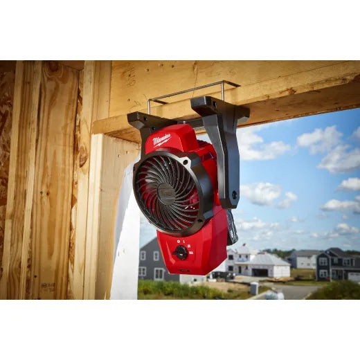Milwaukee 0820-20 M12™ Mounting Fan – 400 CFM, 360° Rotation, Cordless