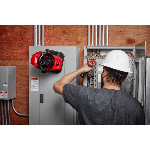Milwaukee 0820-20 M12™ Mounting Fan – 400 CFM, 360° Rotation, Cordless