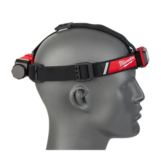 Milwaukee 2115-21 REDLITHIUM™ USB Low-Profile Headlamp – 600 lm, Rechargeable, Hard Hat Clips