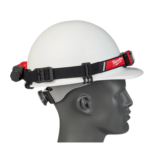 Milwaukee 2115-21 REDLITHIUM™ USB Low-Profile Headlamp – 600 lm, Rechargeable, Hard Hat Clips